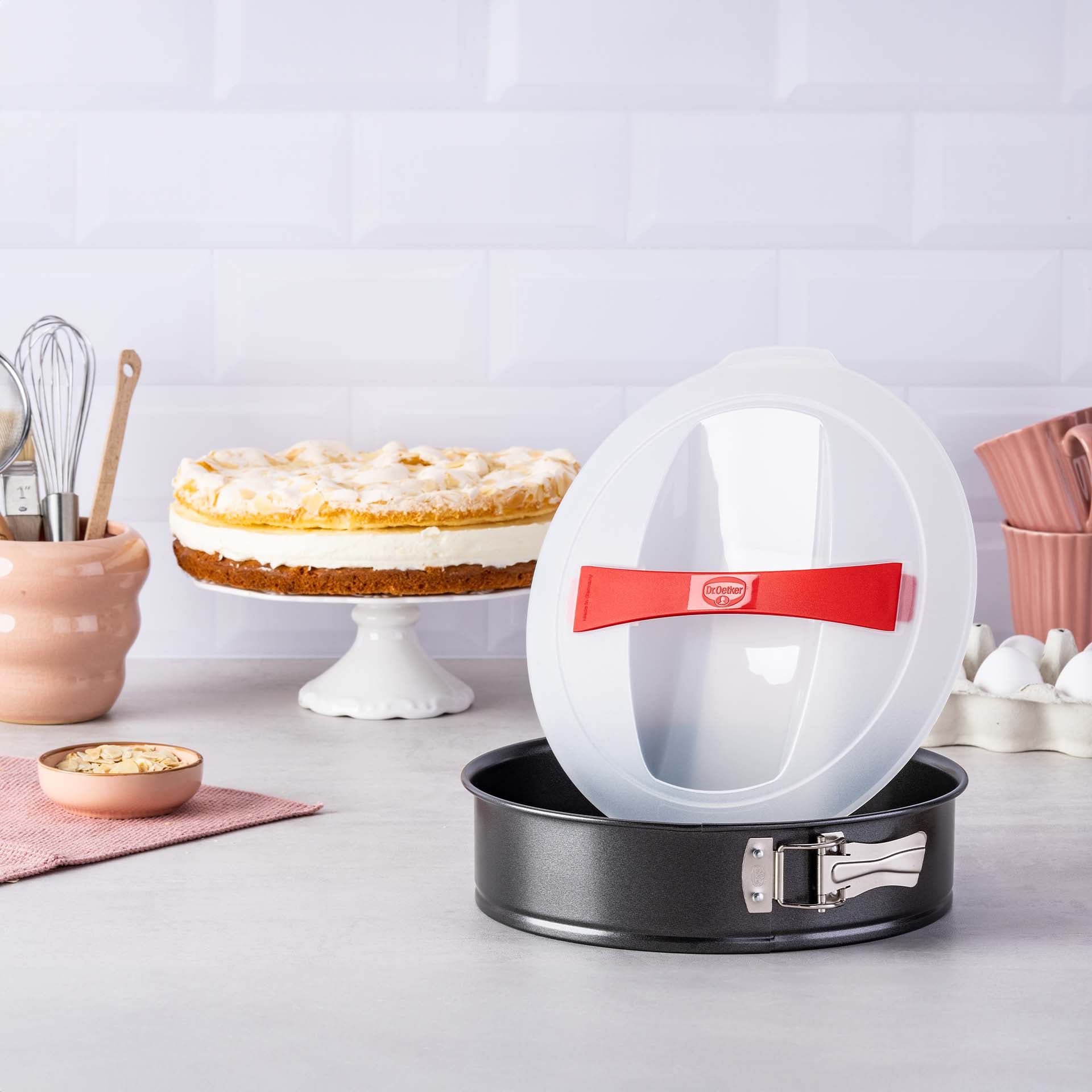 Dr. Oetker tortownica z pokrywą Bake & Go, Ø 26 cm